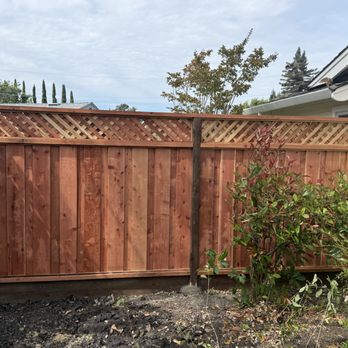 Bay Side Fencing  - 17 foot section of redwood fence replaced. - Fences & Gates Near Me - Antioch, California