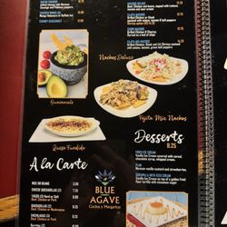 Blue Agave - Starters, Sides and Desserts