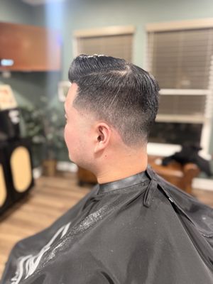 Classic taper with a side part! - Appointment Booking Details

Looking for a clean, fresh haircut with a taper? Book an appointment with me today! You can either text me at 703-828-5259 or request an appointment through Yelp. I look forward to helping you achieve your perfect look!￼