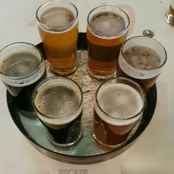 Escape Craft Brewery - flight of 6 $8 flight of 4$6 - Breweries Near Me - Redlands, California Escape Craft Brewery - flight of 6 $8 flight of 4$6 - Breweries Near Me - Redlands, California