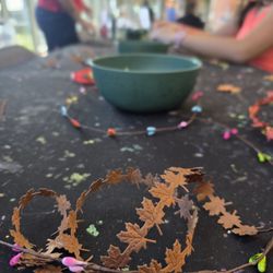 OKANA Resort & Indoor Waterpark - Free craft for the kids while we waited for food to come out at Chido