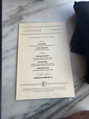 Menu photo 5 Loch Bar - Philly Philadelphia, PA Menu photo 5 Loch Bar - Philly Philadelphia, PA