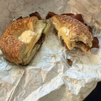 Victoria's Bagel Bistro - Ydian - Eggs, bacon, cheese, avocado, and scallion cream cheese! YUM! - Bagels Near Me - Mount Laurel, New Jersey