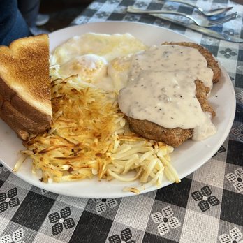 Colonel's Cafe - Pork chops  2 eggs Hash browns  Toast - American Near Me - Knoxville, Tennessee