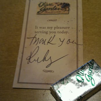 Olive Garden Italian Restaurant - Nice touch :) - Italian Near Me - El Centro, California