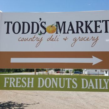 Todd's Market - a sign for fresh donuts daily - Grocery Near Me - Minersville, Utah Todd's Market - a sign for fresh donuts daily - Grocery Near Me - Minersville, Utah