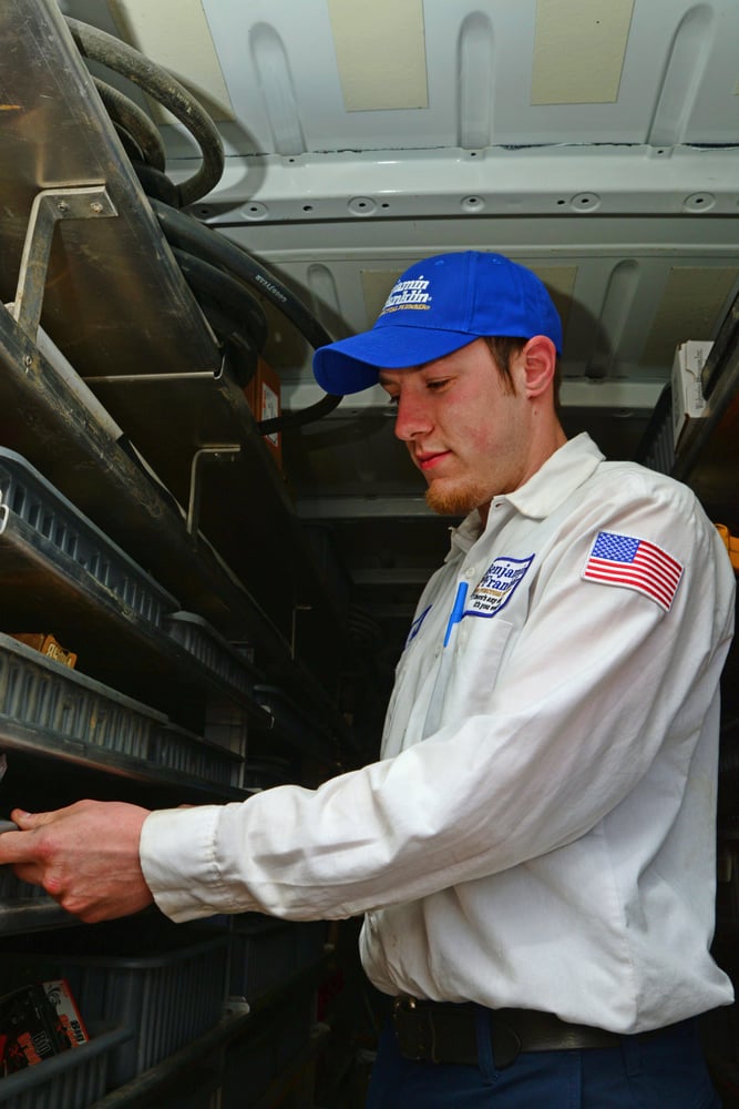 Slide of Benjamin Franklin