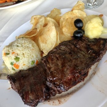 Algarve Restaurant - Grilled Skirt Steak (Entranha Na Brasa) with Spanish fries and Portuguese rice - Portuguese Near Me - Elizabeth, New Jersey Algarve Restaurant - Grilled Skirt Steak (Entranha Na Brasa) with Spanish fries and Portuguese rice - Portuguese Near Me - Elizabeth, New Jersey