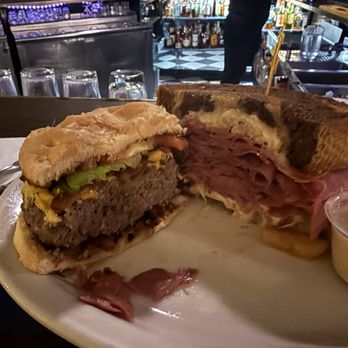 Emil's Lounge - Rueben  Bacon cheeseburger - New American Near Me - Rankin, Pennsylvania