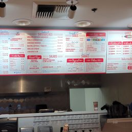 The menu The menu