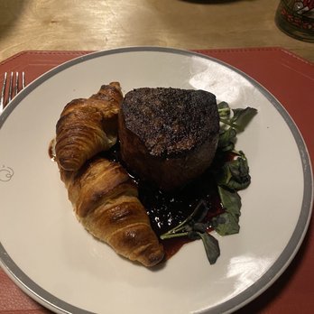 Quality Bistro - Blue cheese croissants with the filet. - French Near Me - New York, New York Quality Bistro - Blue cheese croissants with the filet. - French Near Me - New York, New York