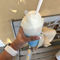 Rosies Gourmet Italian Ices - Lemonade and blueberry Italian shaved ice cream