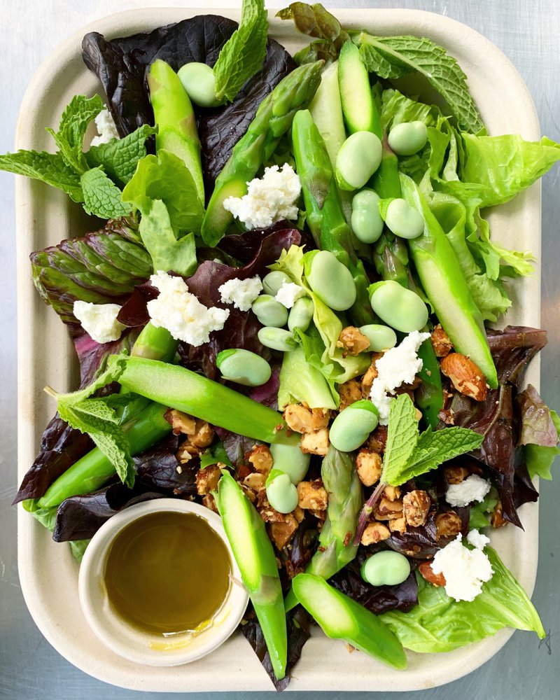 Fava beans and asparagus salad Yelp