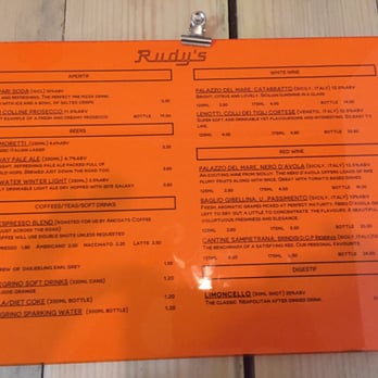 Rudy's Neapolitan  Pizza - Rudy's Pizza Menu 2/2 - Pizza Near Me - Manchester, XGM
