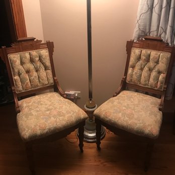 Thrift & Dollar - Two Edwardian parlor chairs which did not require any restoration. - Thrift Stores Near Me - Aurora, Illinois