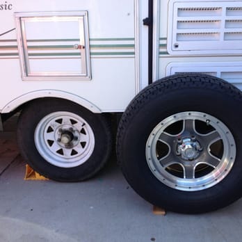 Shirley Design - the wheels and rims of a camper - General Contractors Near Me - Huntington Beach, California