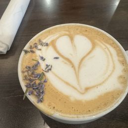 Lavender honey latte Lavender honey latte