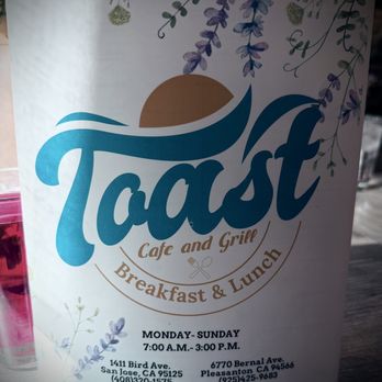 Toast Cafe & Grill - Menu info - Breakfast & Brunch Near Me - Pleasanton, California Toast Cafe & Grill - Menu info - Breakfast & Brunch Near Me - Pleasanton, California