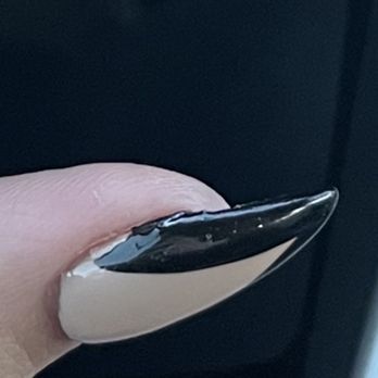 Pacific Nails - Did not evenly coat my thumb with the black nail polish. - Nail Salons Near Me - Tucson, Arizona