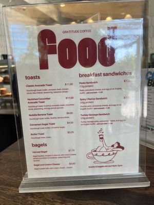 Menu photo 8 Gratitude Coffee Bar Concord, CA