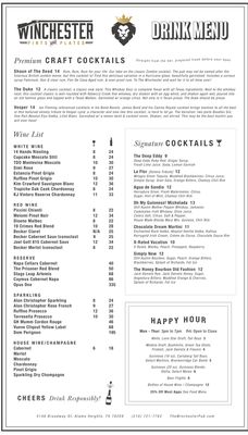Menu photo 4 The Winchester San Antonio, TX Menu photo 4 The Winchester San Antonio, TX