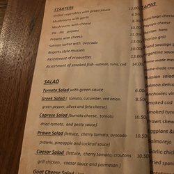 Bogart's - Menu
