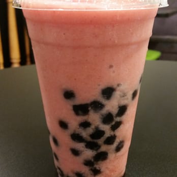 Coffee Haus - Strawberry banana bubble tea with tapioca - Coffee & Tea Near Me - Schaumburg, Illinois Coffee Haus - Strawberry banana bubble tea with tapioca - Coffee & Tea Near Me - Schaumburg, Illinois