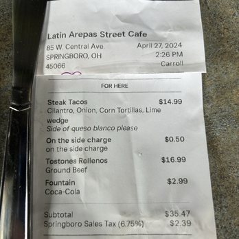 Latin Arepas - Venezuelan Near Me - Springboro, Ohio