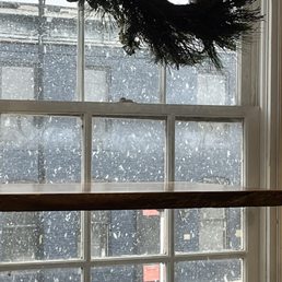 Snowy scene from the 2nd floor.
