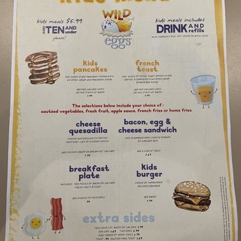 Wild Eggs - Kids menu - Breakfast & Brunch Near Me - Jeffersontown, Kentucky Wild Eggs - Kids menu - Breakfast & Brunch Near Me - Jeffersontown, Kentucky