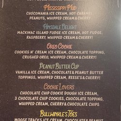 Every Day's A Sundae - Sundae flavors