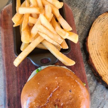 Rose's Garden Bar - truffle burger and fries - Burgers Near Me - Calabasas, California