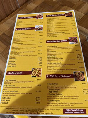 Menu photo 5 Fifteen38 Woodbridge Township, NJ