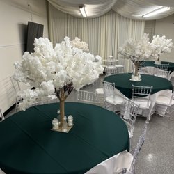 Swag Event Center - Table Settings with Trees