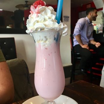Jenavies Cafe - plain strawberry shake with whip cream $15 - Latin American Near Me - Bronx, New York Jenavies Cafe - plain strawberry shake with whip cream $15 - Latin American Near Me - Bronx, New York