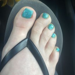 Glitter gel.