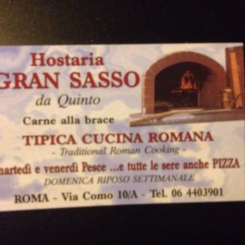 Gran Sasso - Visitenkarte - Italian Near Me - Rome, RM Gran Sasso - Visitenkarte - Italian Near Me - Rome, RM