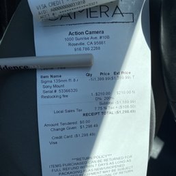 Return Receipt
