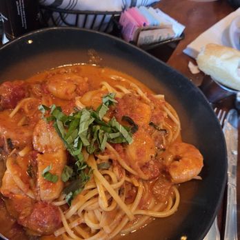 The Station House Restaurant - Shrimp and Scallop Linguine - Seafood Near Me - Lantana, Florida The Station House Restaurant - Shrimp and Scallop Linguine - Seafood Near Me - Lantana, Florida
