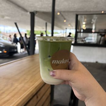 Malaya - Matcha latte with oat milk $8 - Coffee & Tea Near Me - Arcadia, California