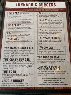 Menu photo 5 Tornado's Grub and Pub Cedar Rapids, IA
