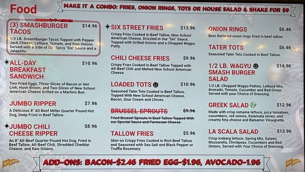 Menu photo 6 Sixth Street Burger San Jose, CA Menu photo 6 Sixth Street Burger San Jose, CA