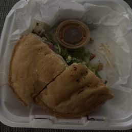1/2 of my Turkey Panino.