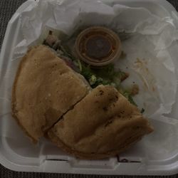 1/2 of my Turkey Panino.