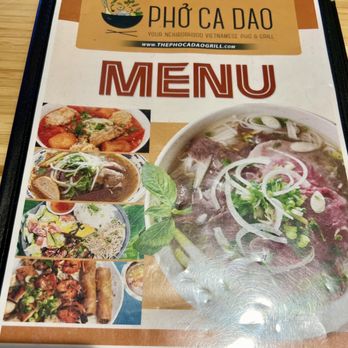 Phở Ca Dao - Menu - Vietnamese Near Me - Poway, California