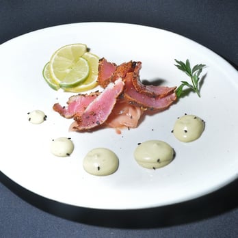 Carvers Steaks & Seafood - Ahi Tuna with ginger appetizer - Steakhouses Near Me - Sandy, Utah Carvers Steaks & Seafood - Ahi Tuna with ginger appetizer - Steakhouses Near Me - Sandy, Utah