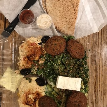 Jerusalem Organic Kitchen - Falafel plate w/pita - Middle Eastern Near Me - Berkeley, California