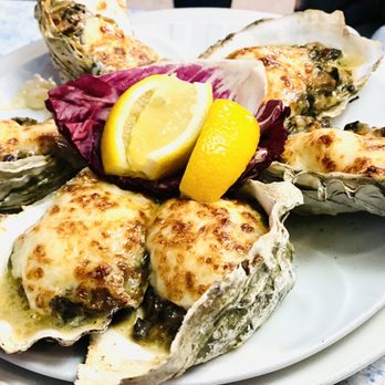Tognazzini's Dockside - Oyster Rockefeller! Also yummy! - Seafood Near Me - Morro Bay, California Tognazzini's Dockside - Oyster Rockefeller! Also yummy! - Seafood Near Me - Morro Bay, California