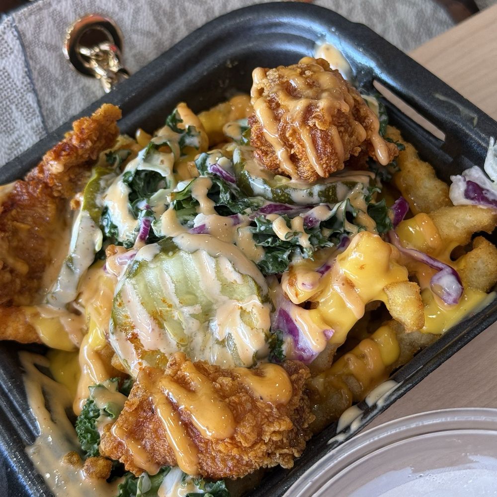 Dave's Hot Chicken - Large Top Loaded Fries - Chicken Shop Near Me - Jacksonville, Florida Dave's Hot Chicken - Large Top Loaded Fries - Chicken Shop Near Me - Jacksonville, Florida