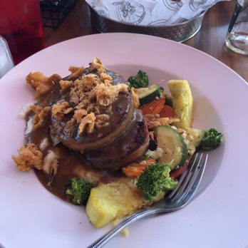The Spoke on Center - Meatloaf with mashed potatoes and veggies. - American Near Me - Moab, Utah The Spoke on Center - Meatloaf with mashed potatoes and veggies. - American Near Me - Moab, Utah